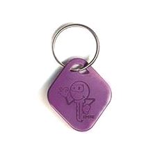 Nøkkelring Alu. Lilla